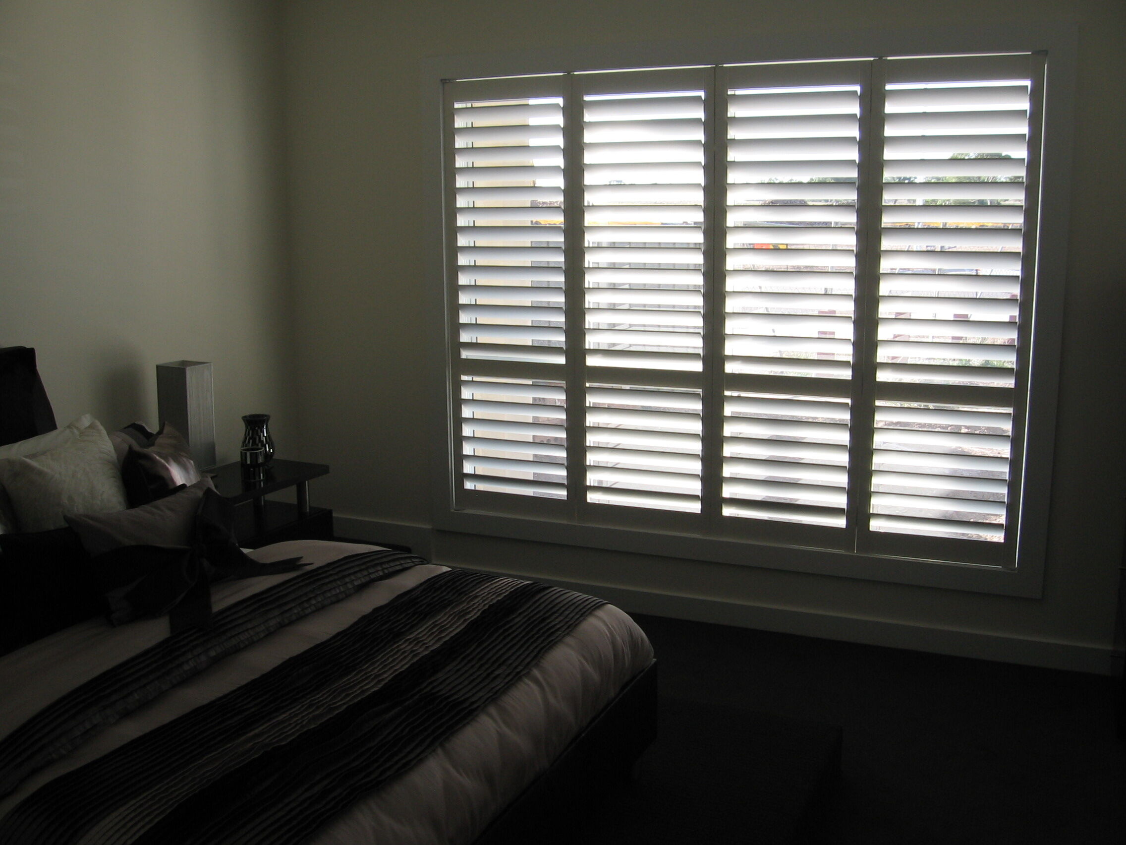basswood plantation shutters with 89mm blades clearview craigieburn